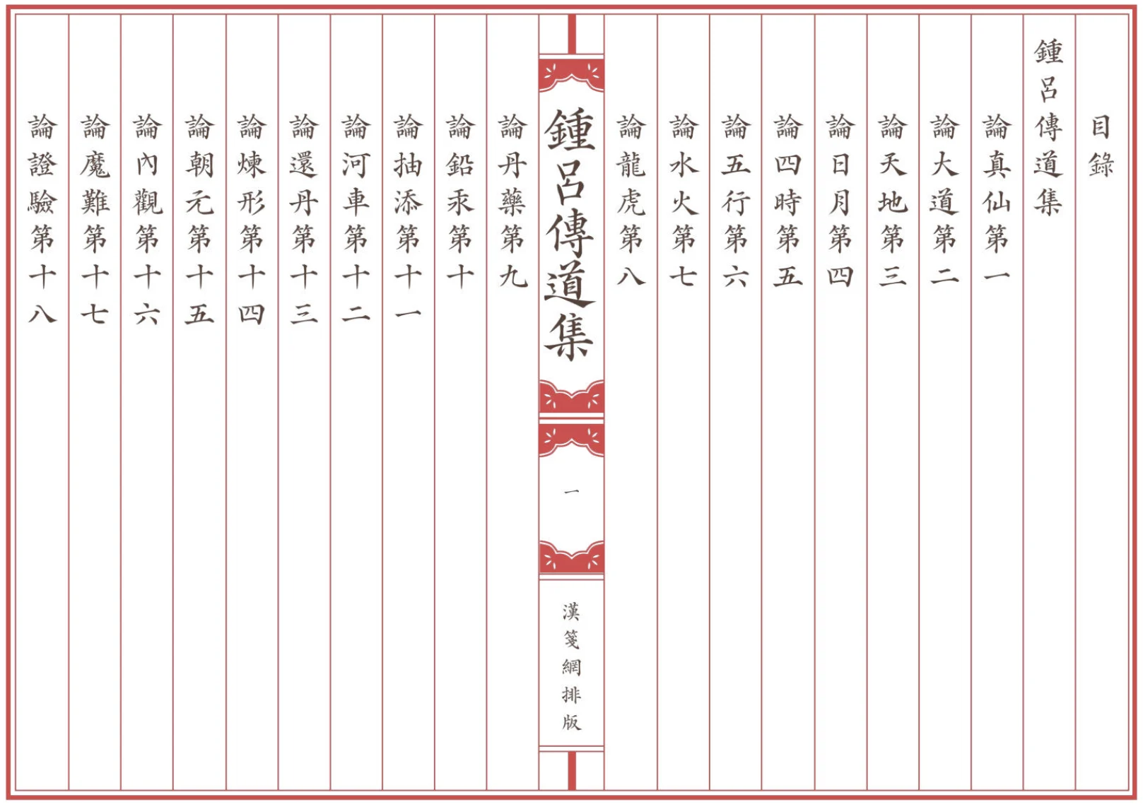 《鍾呂傳道集》全卷 繁体全标点仿古籍竖版重制排版PDF