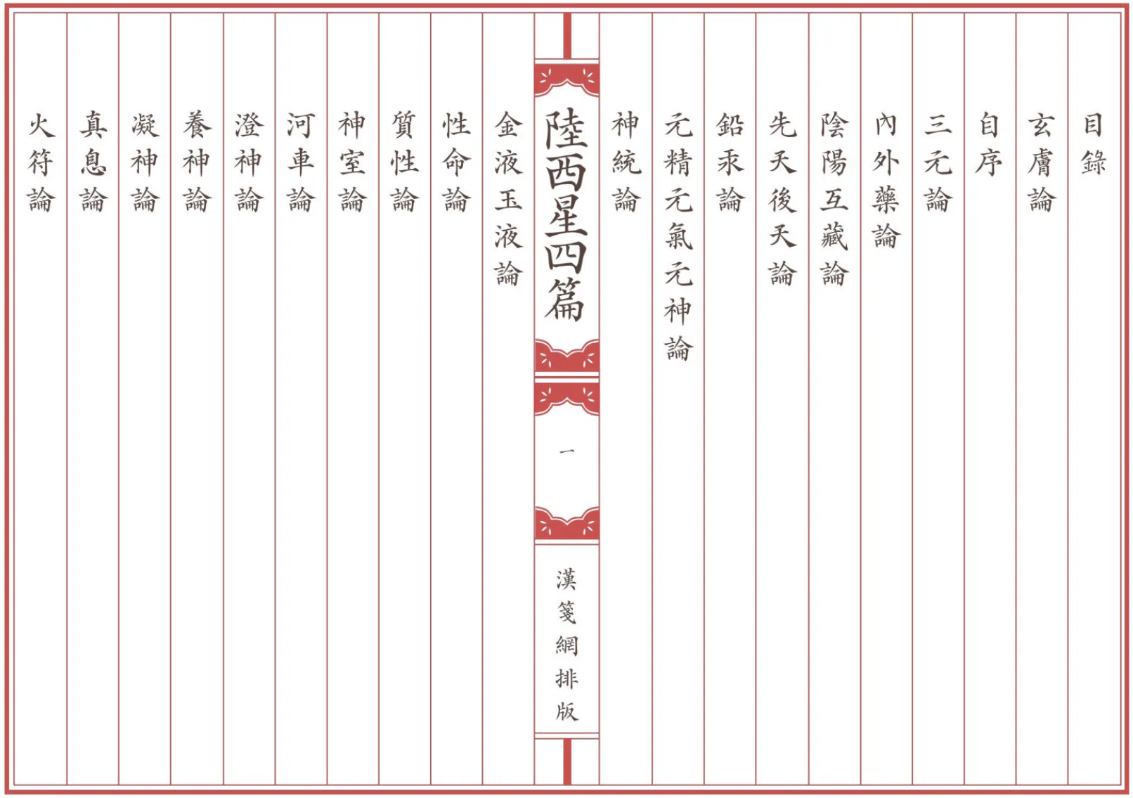 《陸西星四篇》全卷 繁体全标点仿古籍竖版重制排版PDF