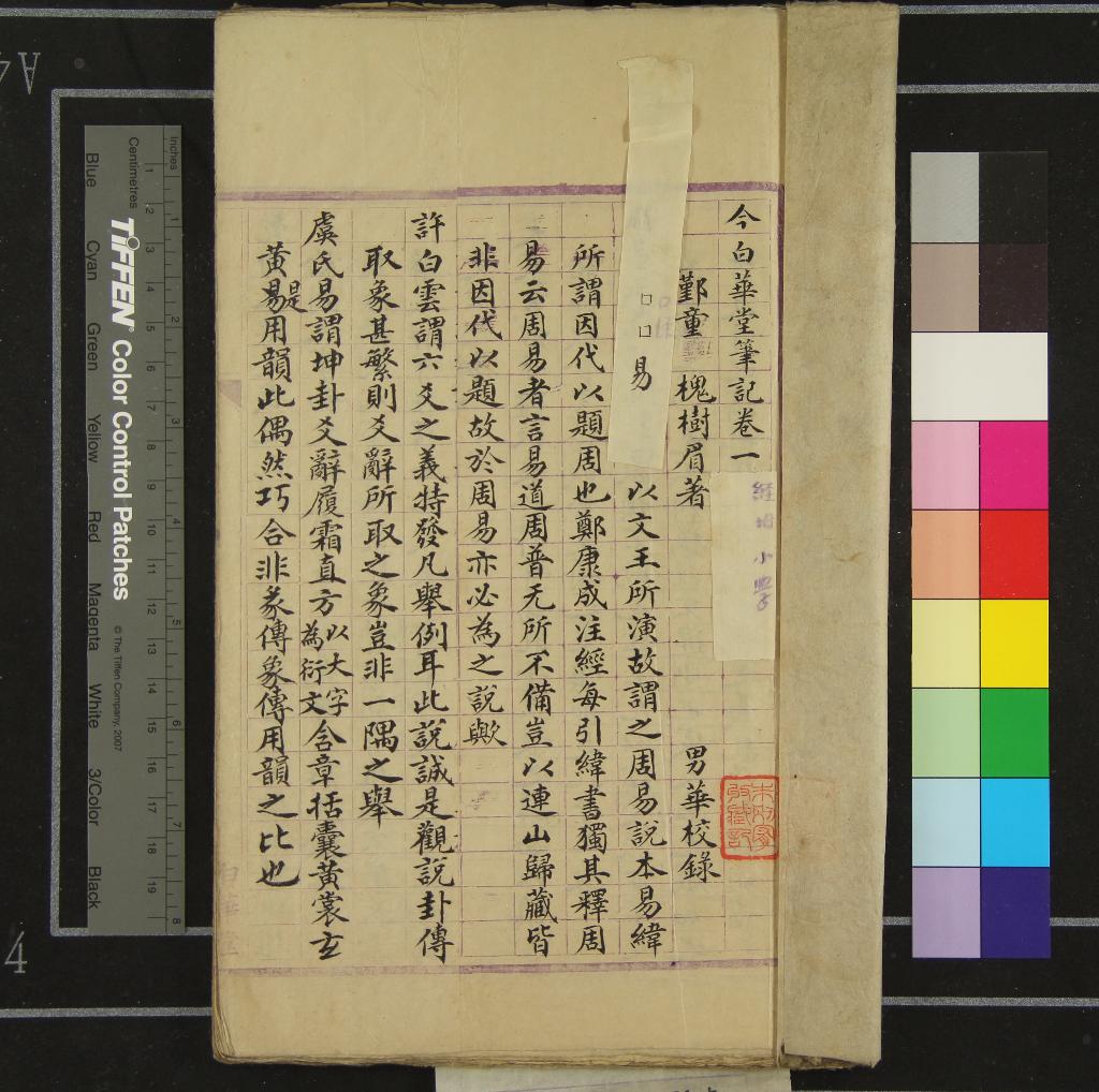 《今白華堂筆記四卷》作者：(清光緒)清童槐著、清童華校錄  稿本  PDF下载-汉笺公版书