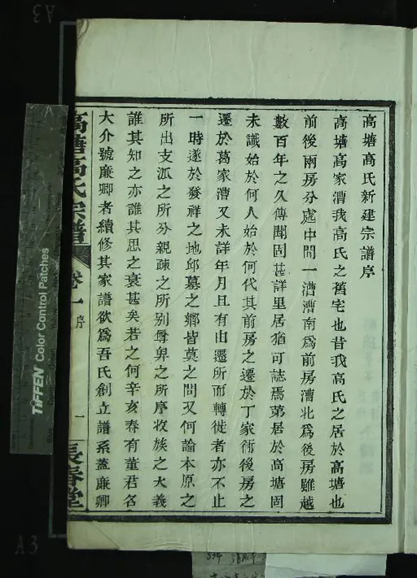 《[浙江寧波]高塘高氏宗譜四卷》作者：(清咸豐)清董大介纂修  木活字本  PDF下载-汉笺公版书