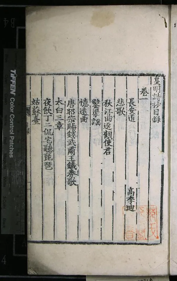 《皇明詩抄十卷》作者：(明)明程旦輯  刻本  PDF下载-汉笺公版书