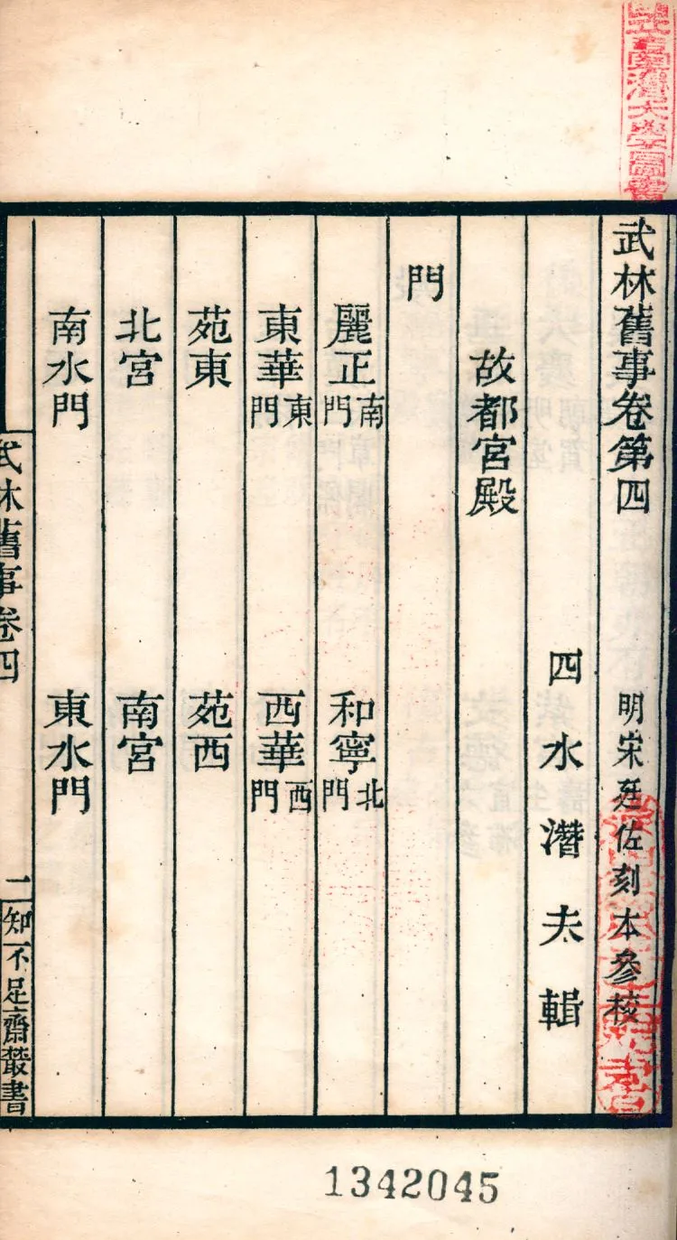 《武林舊事 十卷 v.126》 作者:(宋)周密撰 1921年  PDF下载-汉笺公版书