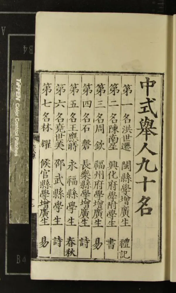 《嘉靖二十五年福建鄉試錄一卷》作者：(明嘉靖)  刻本  PDF下载-汉笺公版书