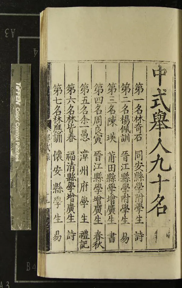 《隆慶四年福建鄉試錄一卷》作者：(明隆慶)  刻本  PDF下载-汉笺公版书