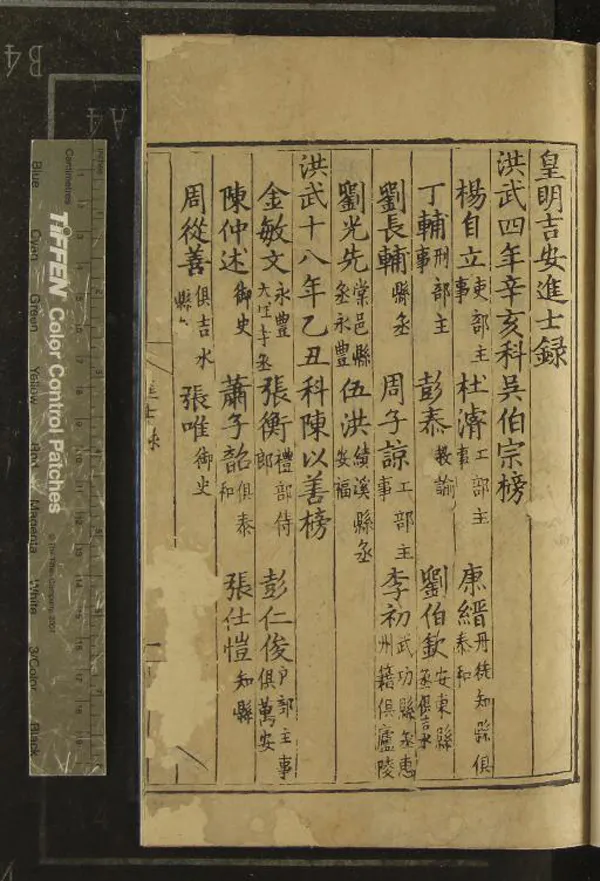 《皇明吉安進士錄一卷》作者：(明正德)  刻本  PDF下载-汉笺公版书