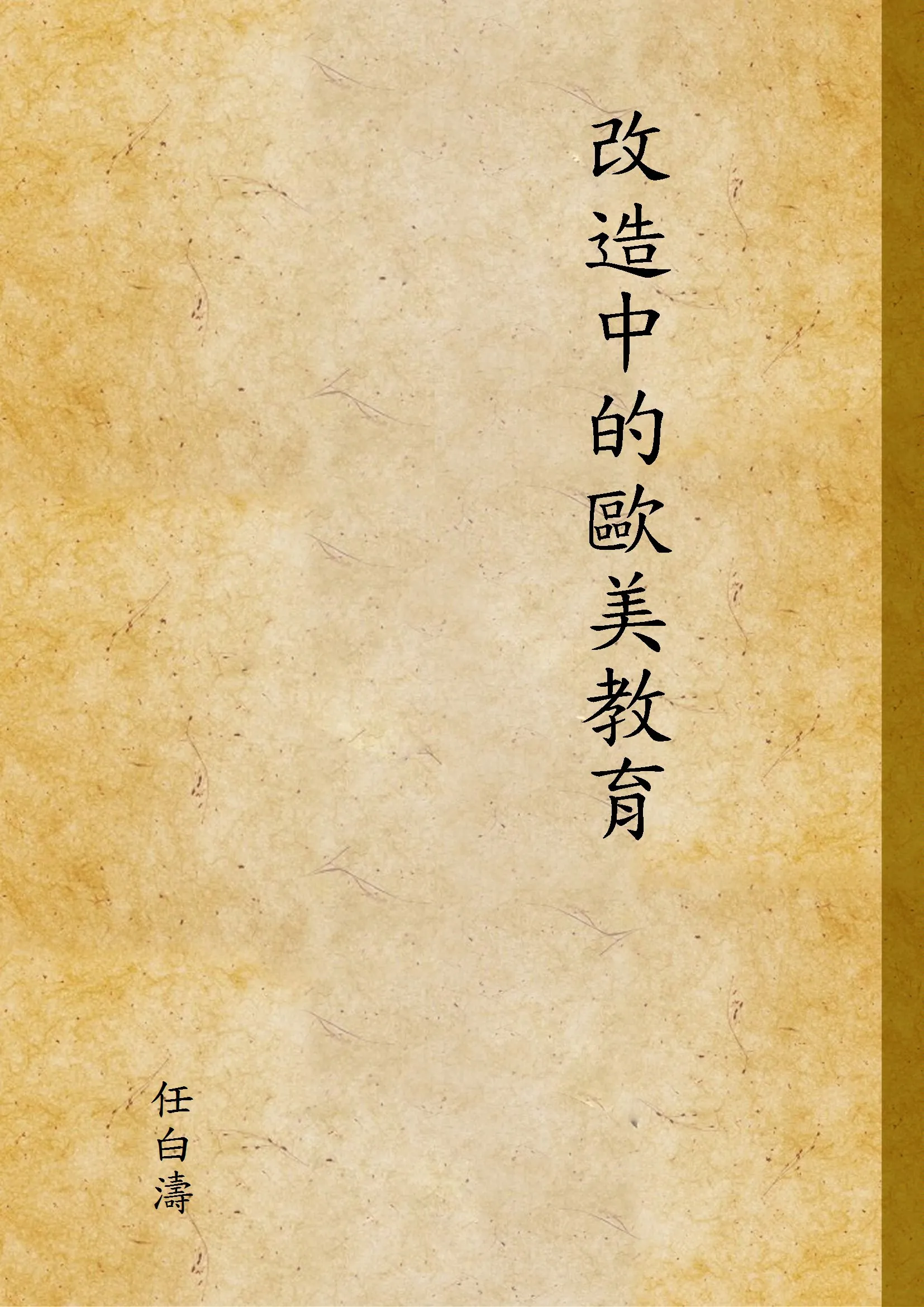 《改造中的歐美教育》 作者:任白濤 不詳年  PDF下载-汉笺公版书