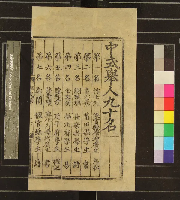 《弘治十一年福建鄉試錄一卷》作者：(明弘治)  刻本  PDF下载-汉笺公版书