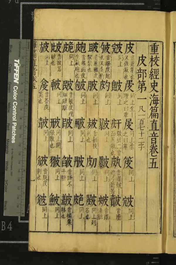 《重校經史海篇直音十二卷》作者：(明)不著撰者  刻本  PDF下载-汉笺公版书