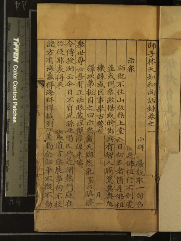 《師子林天如和尚語錄二卷別錄五卷剩語集二卷》作者：(元至正)元釋惟則撰、元釋善遇編  刻本  PDF下载-汉笺公版书