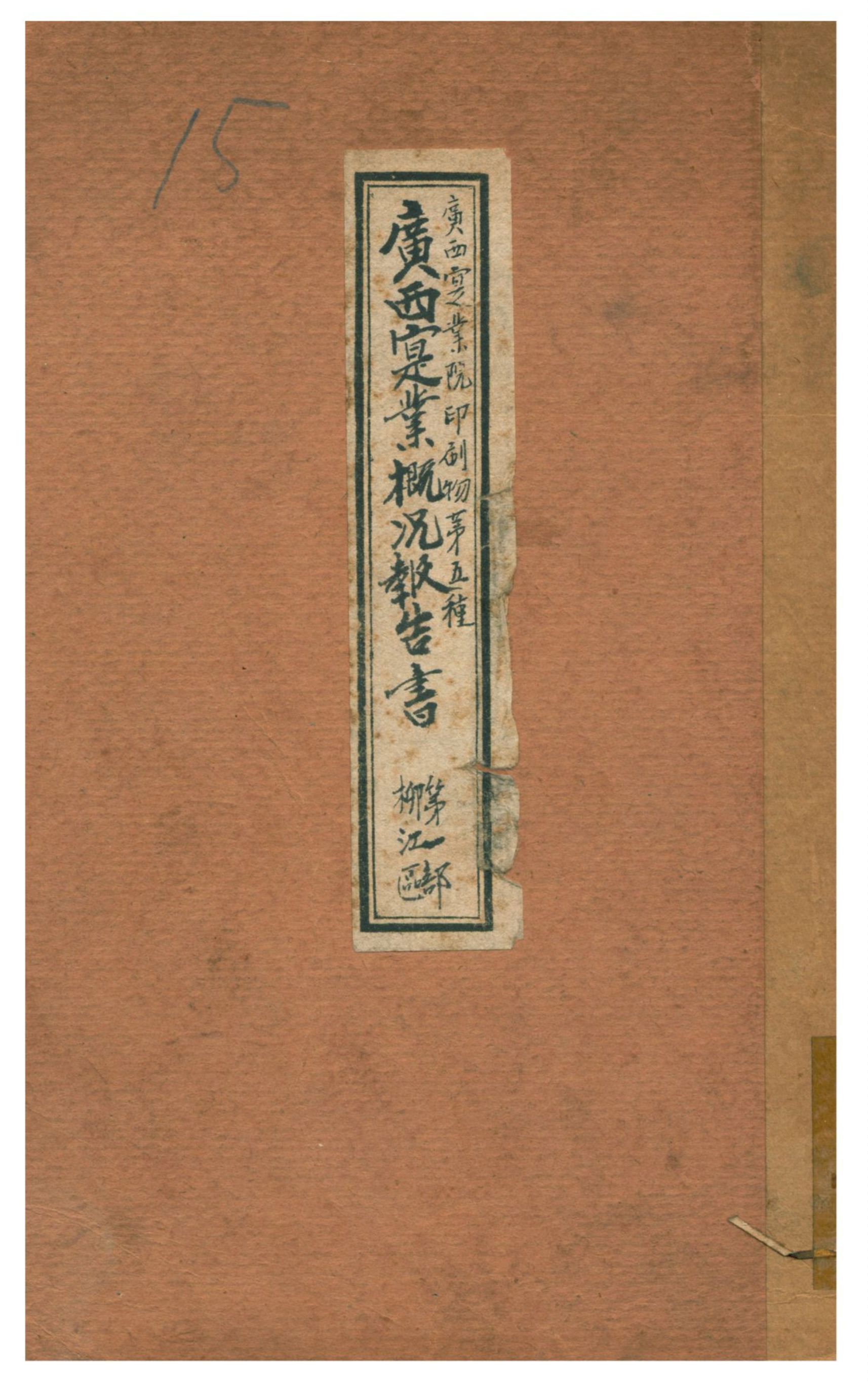 《廣西寔業概况調查報告書》 作者:鄧植儀 1928年  PDF下载-汉笺公版书