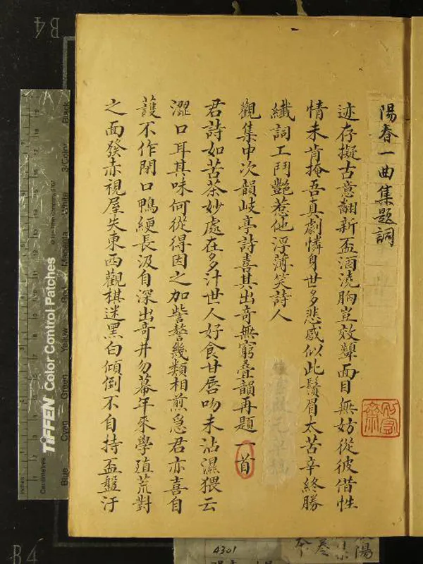 《陽春一曲集二卷》作者：(清)清王宗燿撰  抄本  PDF下载-汉笺公版书