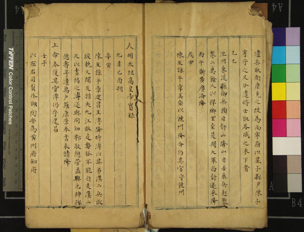 《大明太祖髙皇帝實錄□□卷》作者：(清)  抄本  PDF下载-汉笺公版书