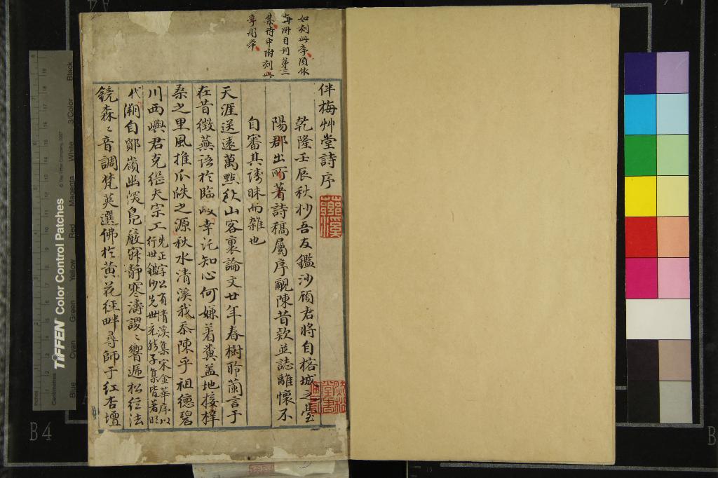 《伴梅草堂詩存不分卷》作者：(清乾隆)清顧棡著  稿本  PDF下载-汉笺公版书