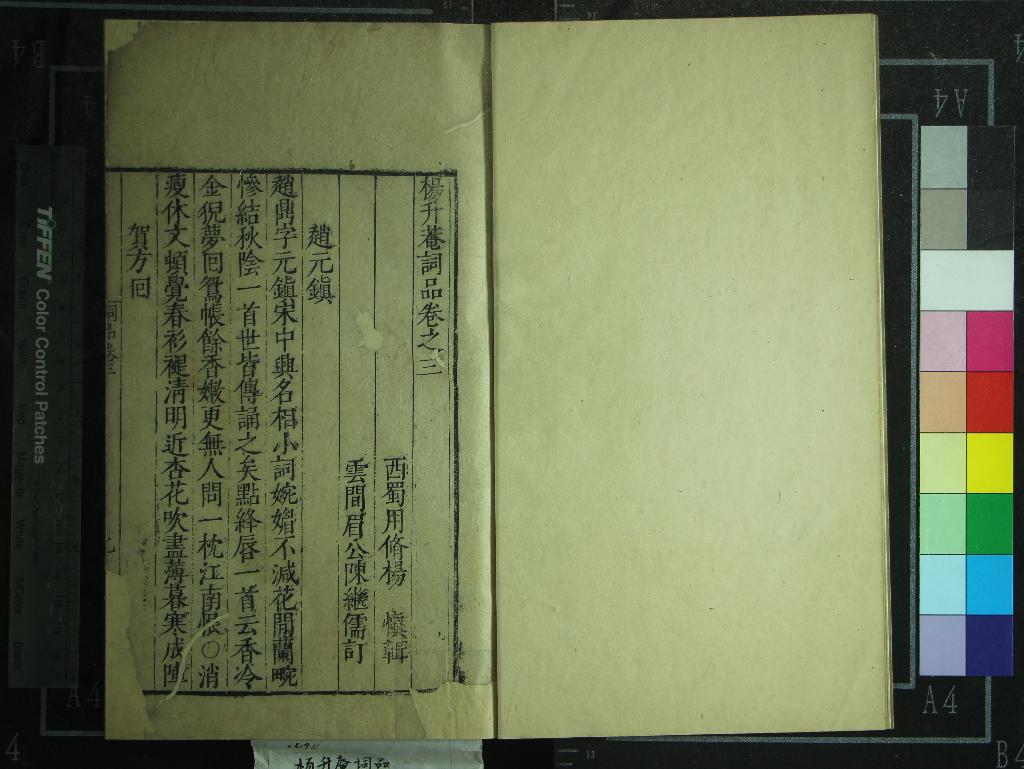 《楊升庵詞品四卷》作者：(明)明楊慎輯、明陳繼儒訂  刻本  PDF下载-汉笺公版书