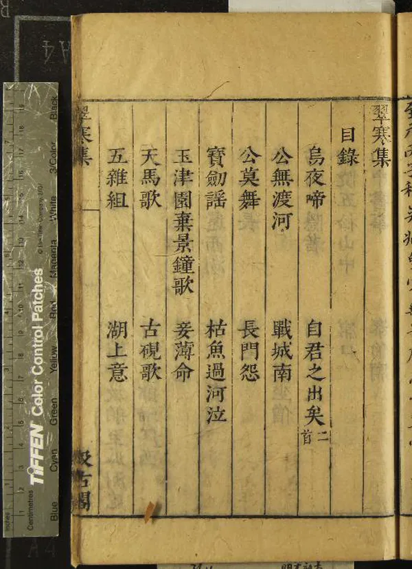 《元人集十種五十四卷（存一種）》作者：(明崇禎)宋无；明毛晉編  刻本  PDF下载-汉笺公版书