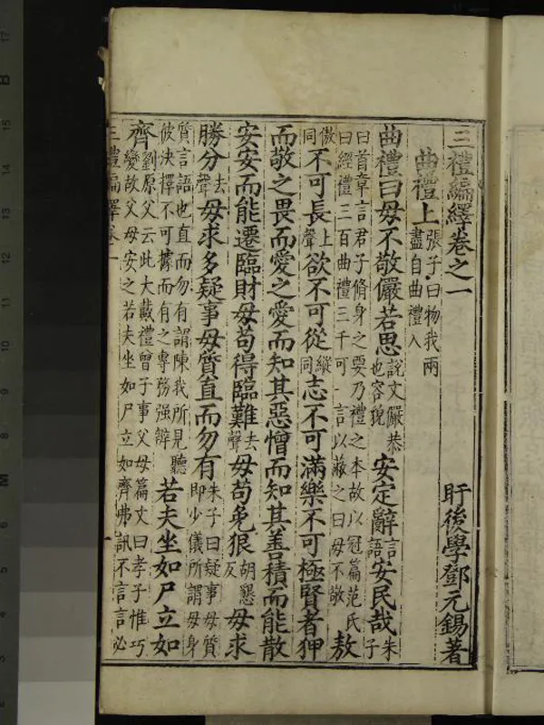 《三禮編繹二十六卷》作者：(明萬曆)明鄧元錫、著、明饒景曜等校刊  刻本  PDF下载-汉笺公版书