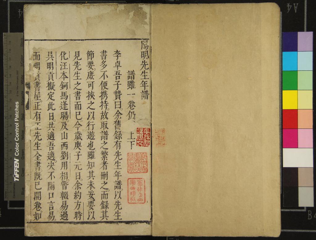 《陽明先生年譜二卷》作者：(明萬曆)明李贄撰  刻本  PDF下载-汉笺公版书