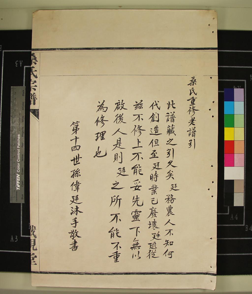 《[浙江鄞縣]桑氏宗譜不分卷》作者：(清)清桑偉廷等纂修  抄本  PDF下载-汉笺公版书