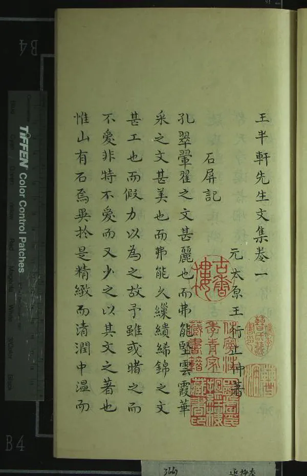 《王半軒先生文集六卷》作者：(清)元王行著  抄本  PDF下载-汉笺公版书