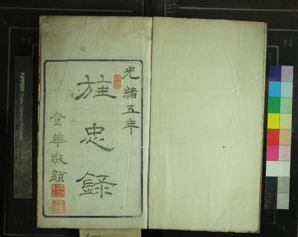 《旌忠錄五卷》作者：(清光緒)清陳祖確輯  木活字印本  PDF下载-汉笺公版书