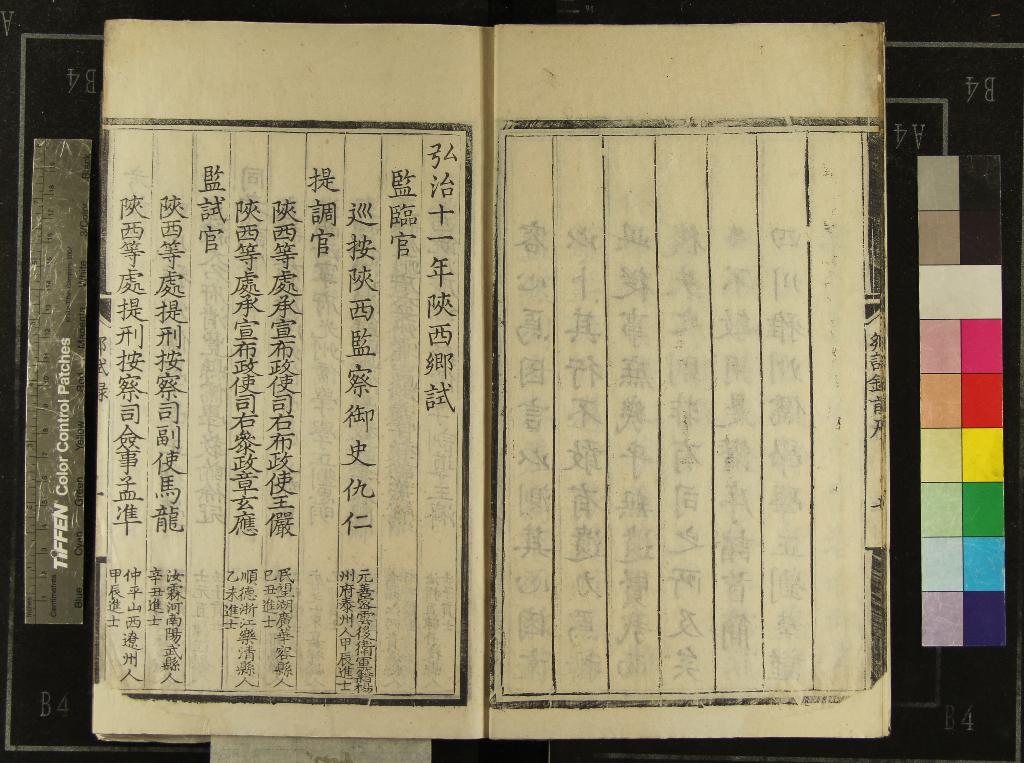 《弘治十一年陝西鄉試錄一卷》作者：(明弘治)  刻本  PDF下载-汉笺公版书