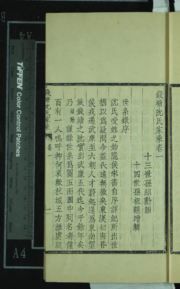 《錢塘沈氏家乘十卷》作者：(民國)清沈紹勳、沈祖緜輯  木活字印本  PDF下载-汉笺公版书