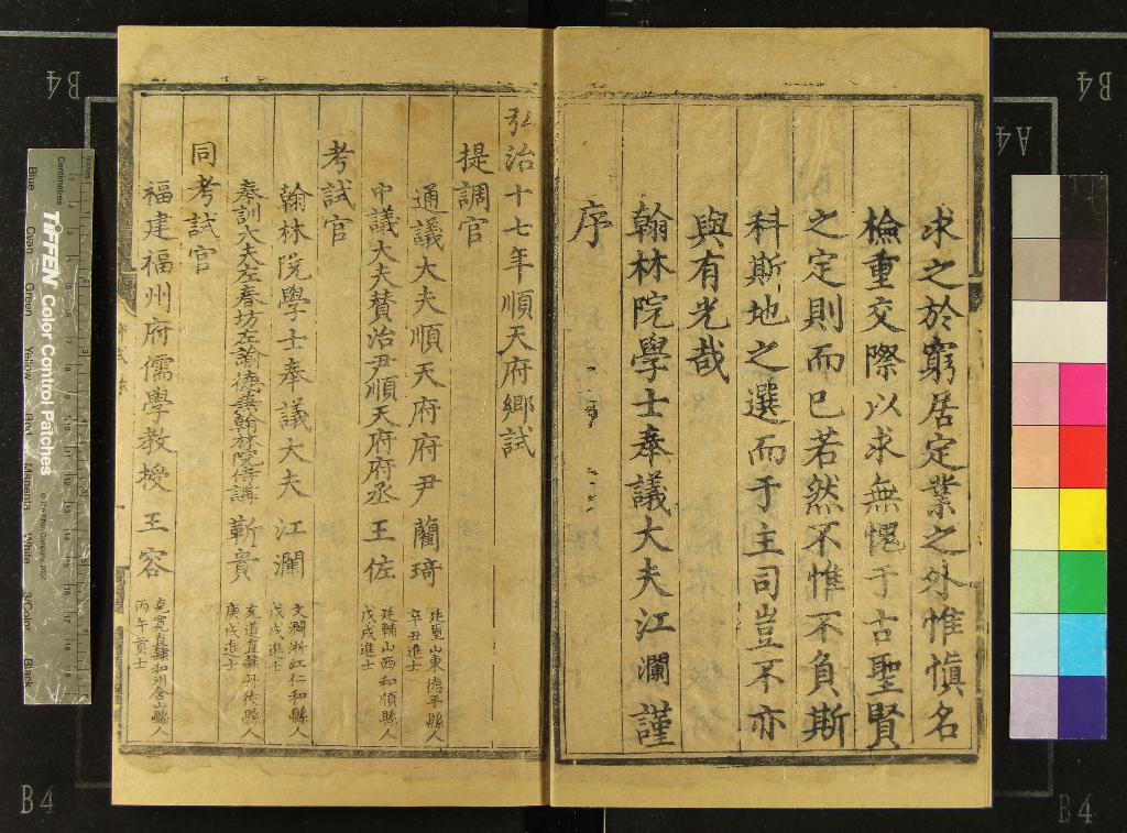 《弘治十七年順天府鄉試錄一卷》作者：(明弘治)  刻本  PDF下载-汉笺公版书