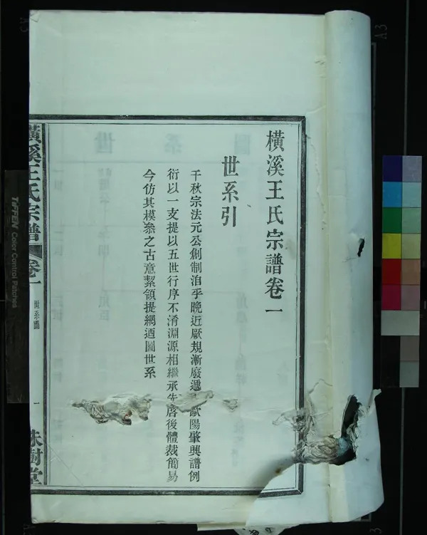 《[浙江鄞縣]橫溪王氏宗譜二卷首一卷》作者：(清光緒)清王嘉瑜等纂修  活字本  PDF下载-汉笺公版书