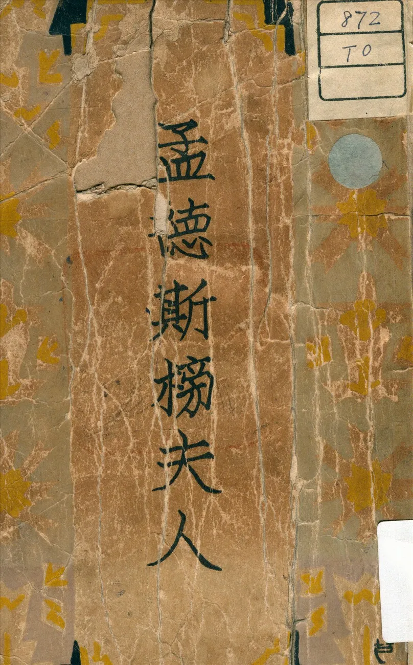 《孟德斯榜夫人》 作者:羅蘭 (Rolland, Romain, 1866-1944) 著 1930年  PDF下载-汉笺公版书