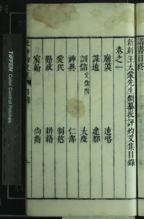 《王太蒙先生類纂批評灼艾集十八卷》作者：(明)明萬表輯、明王佐纂評  刻本  PDF下载-汉笺公版书