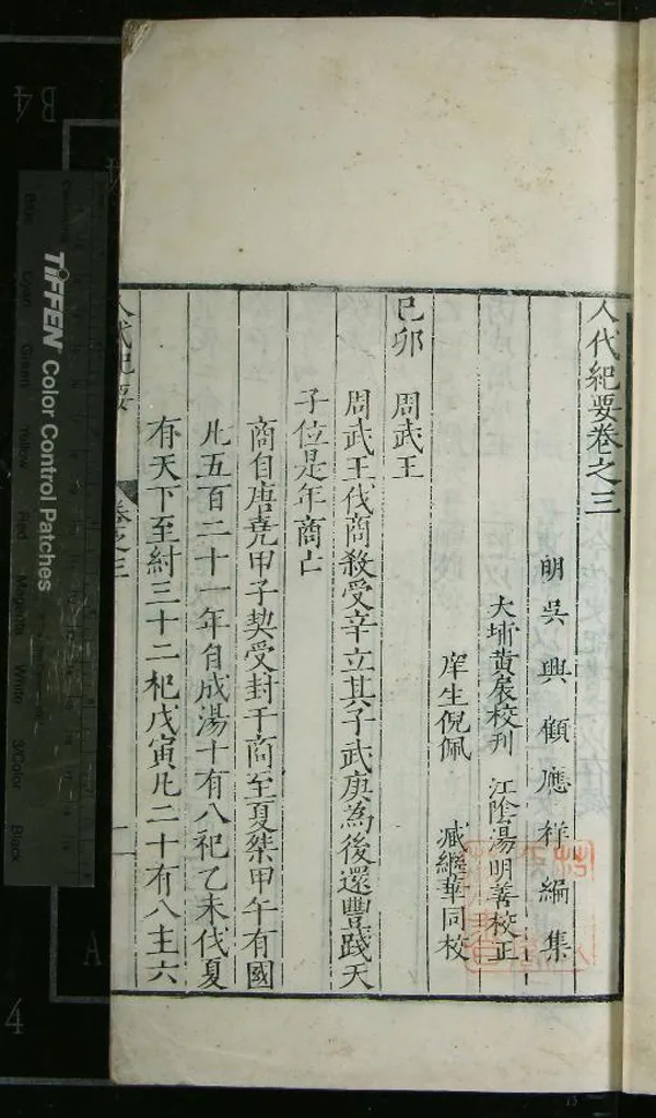 《人代紀要三十卷》作者：(明嘉靖)明顧應祥編集、明黃扆校刊、明湯明善校正  刻本  PDF下载-汉笺公版书