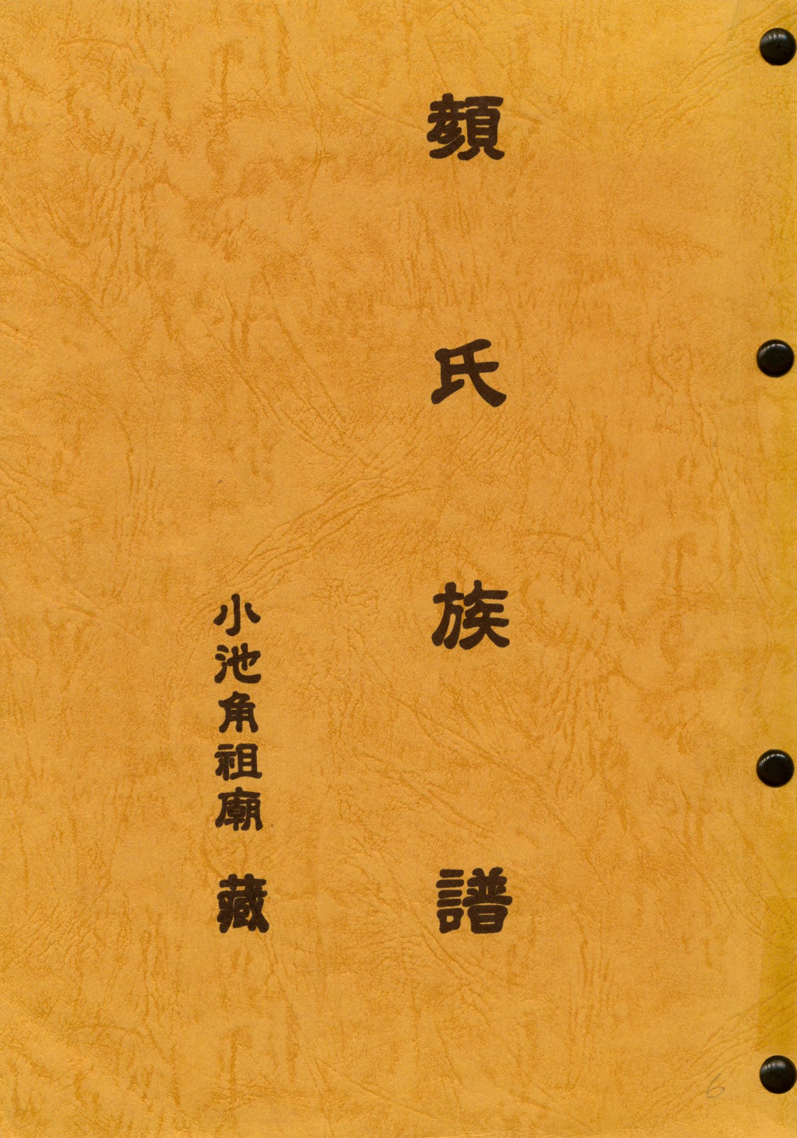 《顏氏族譜》 作者: 1965年  PDF下载-汉笺公版书