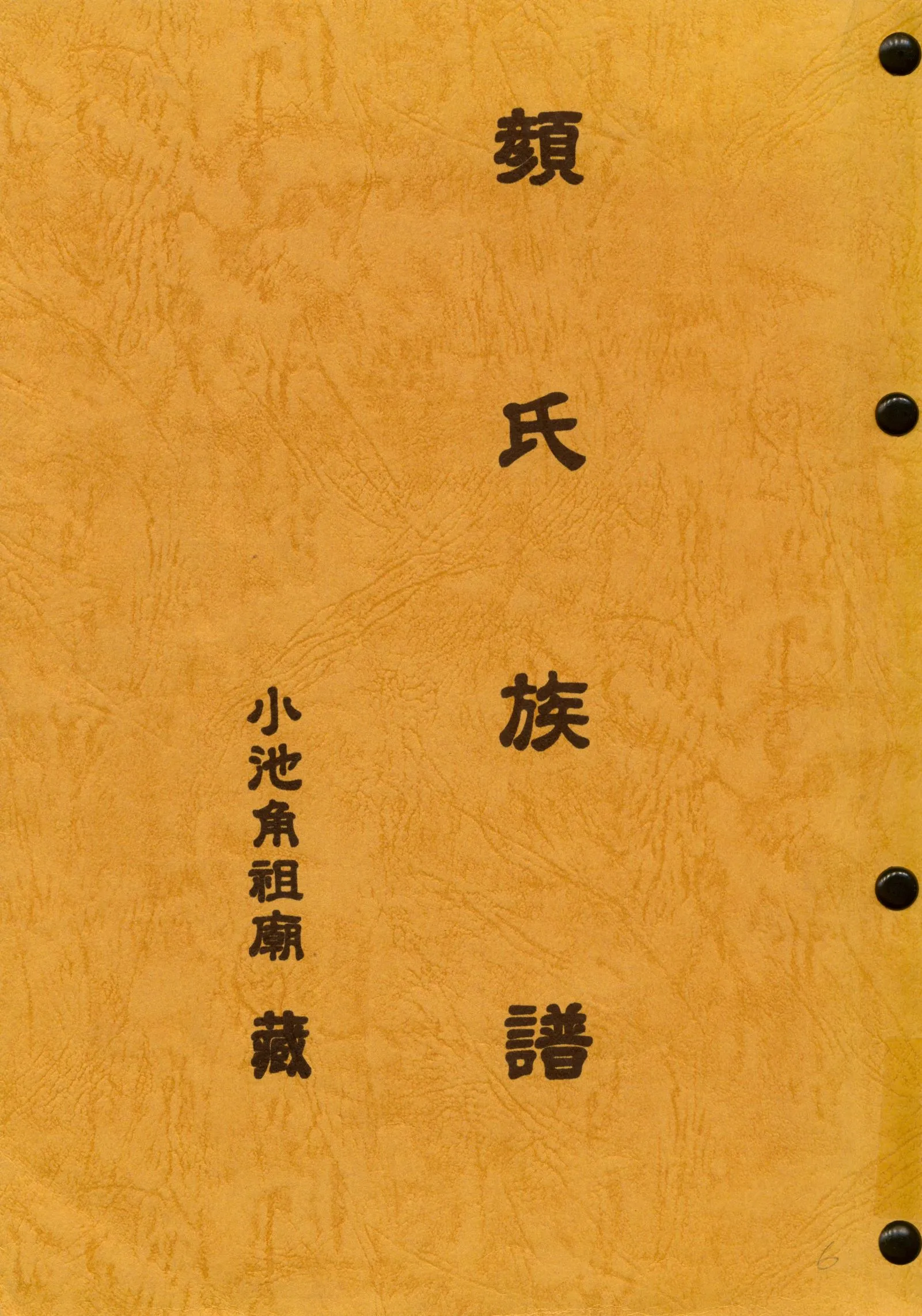 《顏氏族譜》 作者: 1965年  PDF下载-汉笺公版书