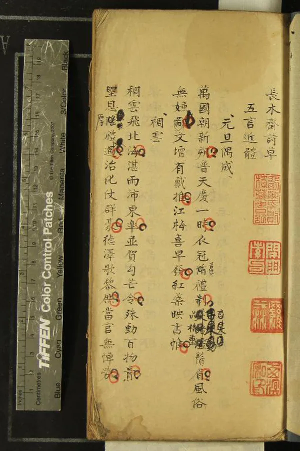 《長木齋詩文草三卷》作者：(清)清羅淼撰  稿本  PDF下载-汉笺公版书