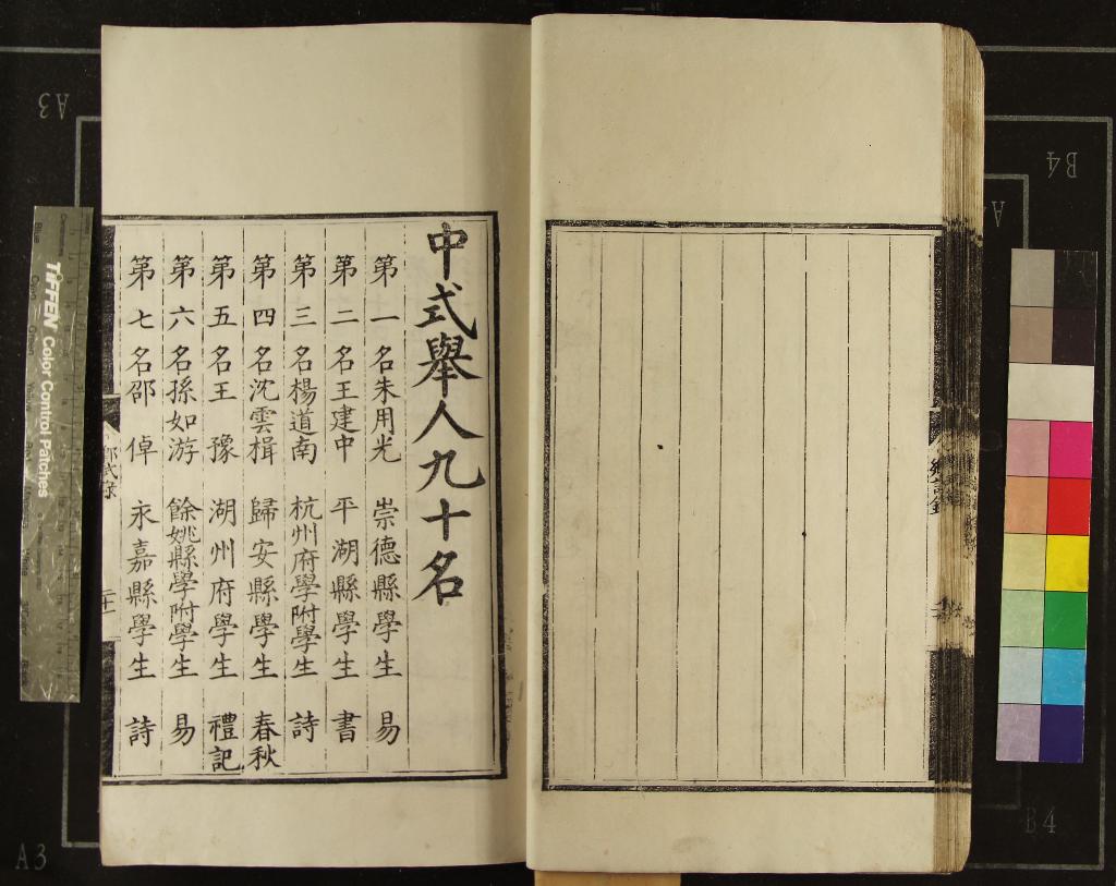 《萬曆四年浙江鄉試錄一卷》作者：(明萬曆)  刻本  PDF下载-汉笺公版书