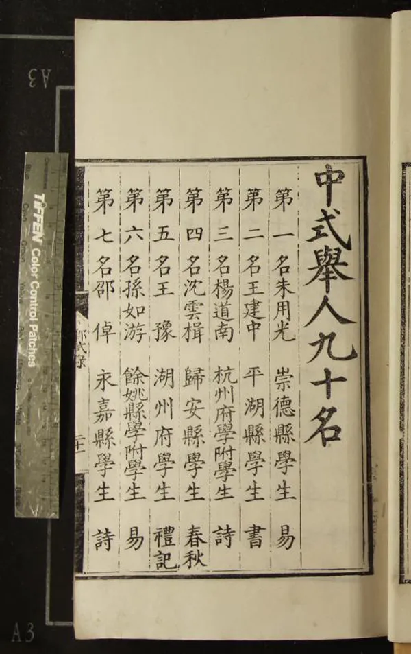 《萬曆四年浙江鄉試錄一卷》作者：(明萬曆)  刻本  PDF下载-汉笺公版书