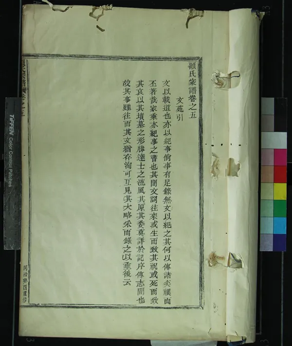 《[浙江奉化]顧氏家譜□□卷》作者：(清同治)  木活字印本  PDF下载-汉笺公版书