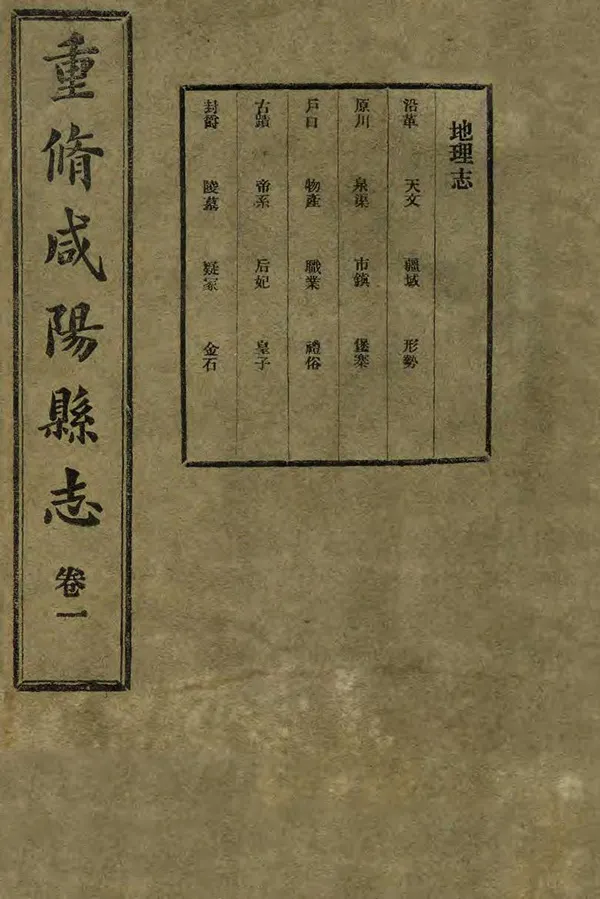 《重修咸陽縣誌》编撰：刘安国 民國21年[1932] PDF下载-汉笺公版书