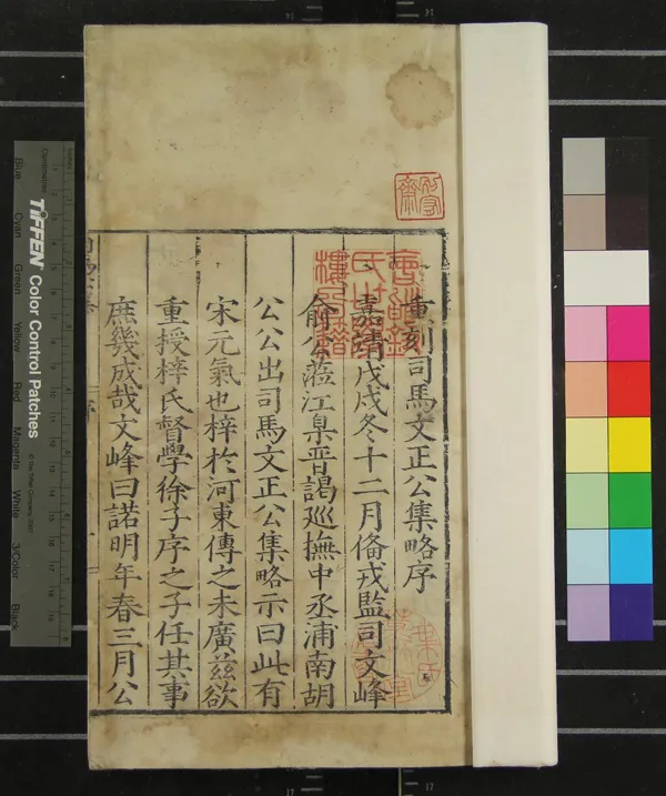 《司馬文正公集略三十一卷詩集七卷》作者：(明嘉靖)宋司馬光撰  刻本  PDF下载-汉笺公版书