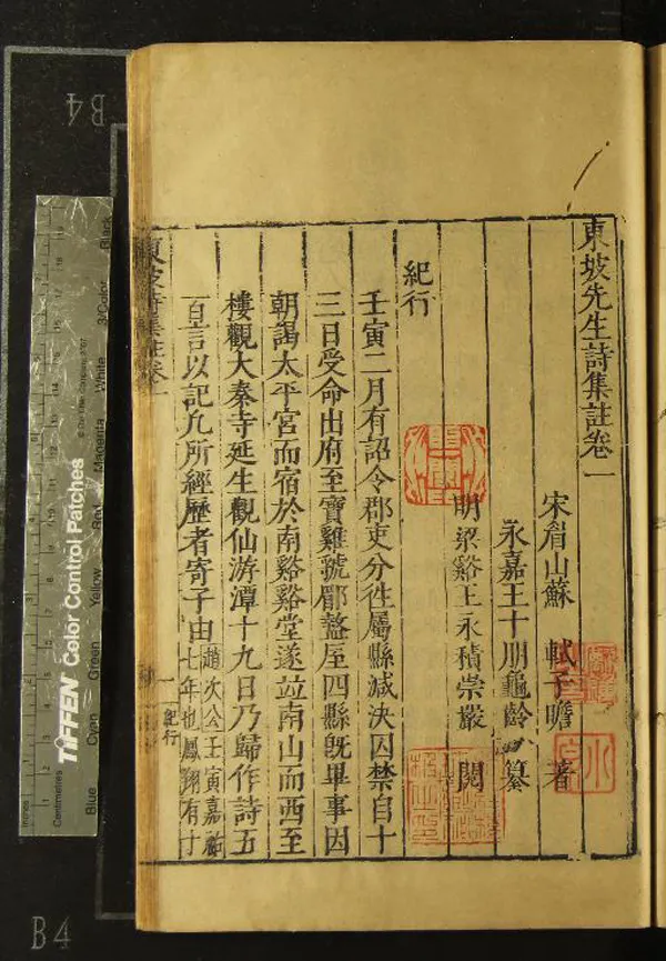 《東坡先生詩集註三十二卷》作者：(明)宋蘇軾著、宋王十朋纂、明王永積  刻本  PDF下载-汉笺公版书