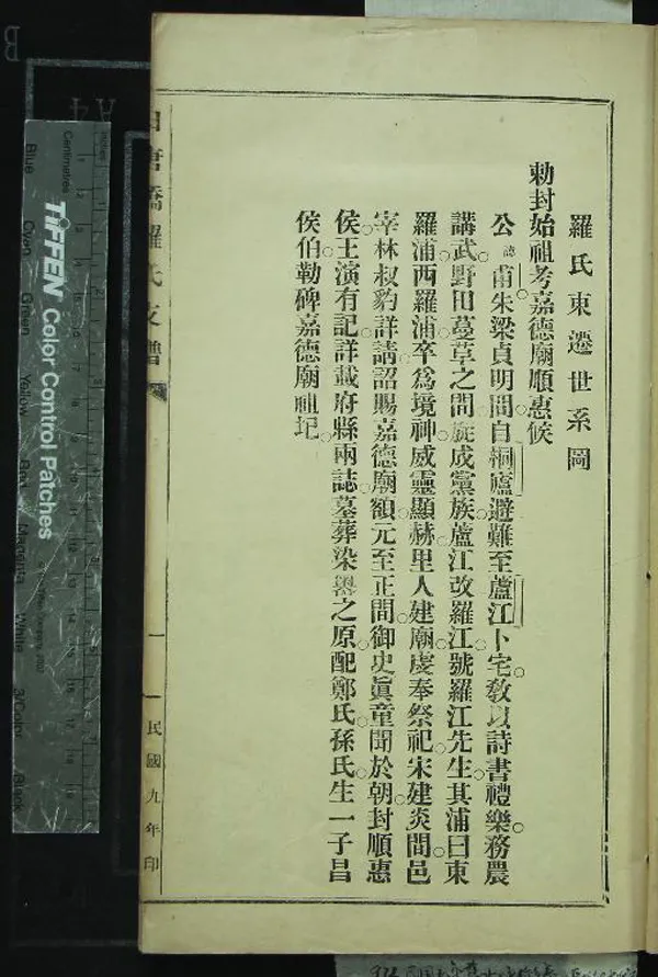 《[浙江慈溪]白唐橋羅氏支譜不分卷》作者：(民國)民國羅葆芹纂修  鉛印本  PDF下载-汉笺公版书