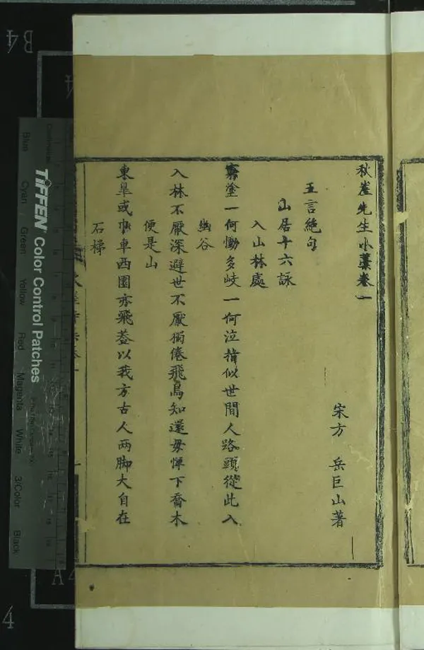 《秋崖先生小藁三十八卷》作者：(清)宋方岳著  活字本  PDF下载-汉笺公版书