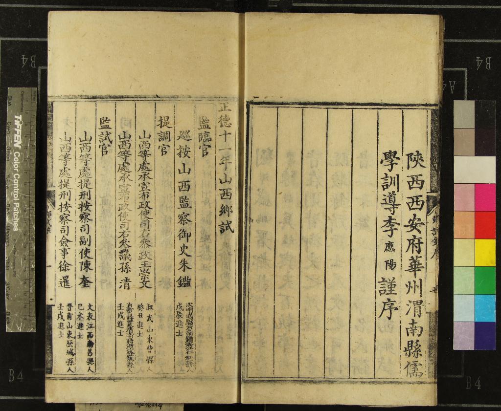 《正德十一年山西鄉試錄一卷》作者：(明正德)  刻本  PDF下载-汉笺公版书