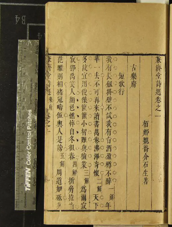 《兼濟堂詩選十卷文選十四卷疏稿二卷》作者：(清康熙)清魏裔介著  刻本  PDF下载-汉笺公版书