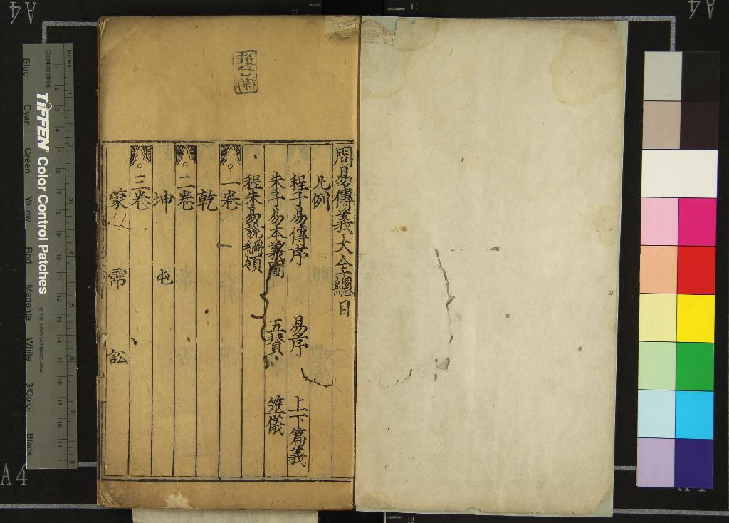 《周易傳義大全二十四卷上下篇義一卷朱子易本易圖一卷五贊一卷筮儀一卷程朱易說一卷》作者：(明嘉靖)明胡廣等輯  刻本  PDF下载-汉笺公版书