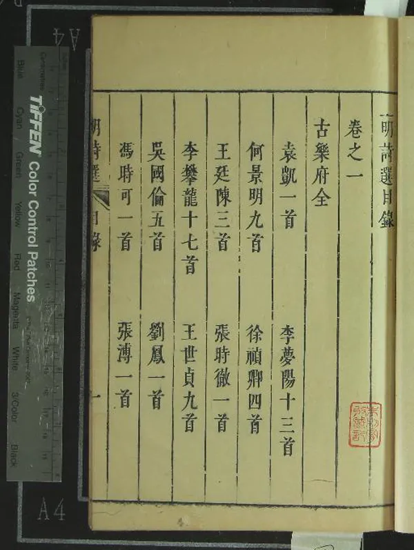 《皇明詩選十三卷》作者：(明崇禎)明李雯、陳子龍、宋徴輿撰  刻本  PDF下载-汉笺公版书