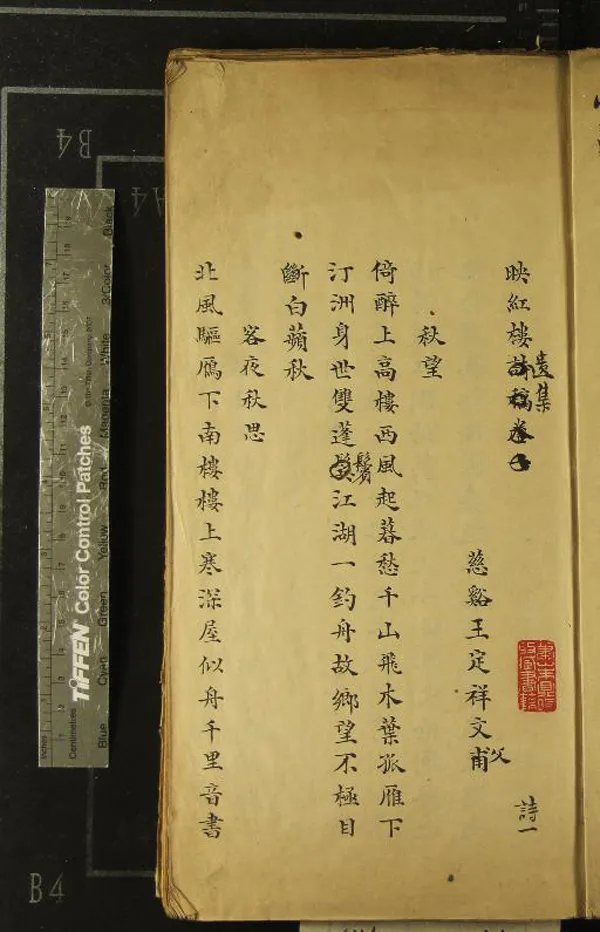 《映紅樓遺集詩四卷》作者：(民國)清王定祥撰  抄本  PDF下载-汉笺公版书