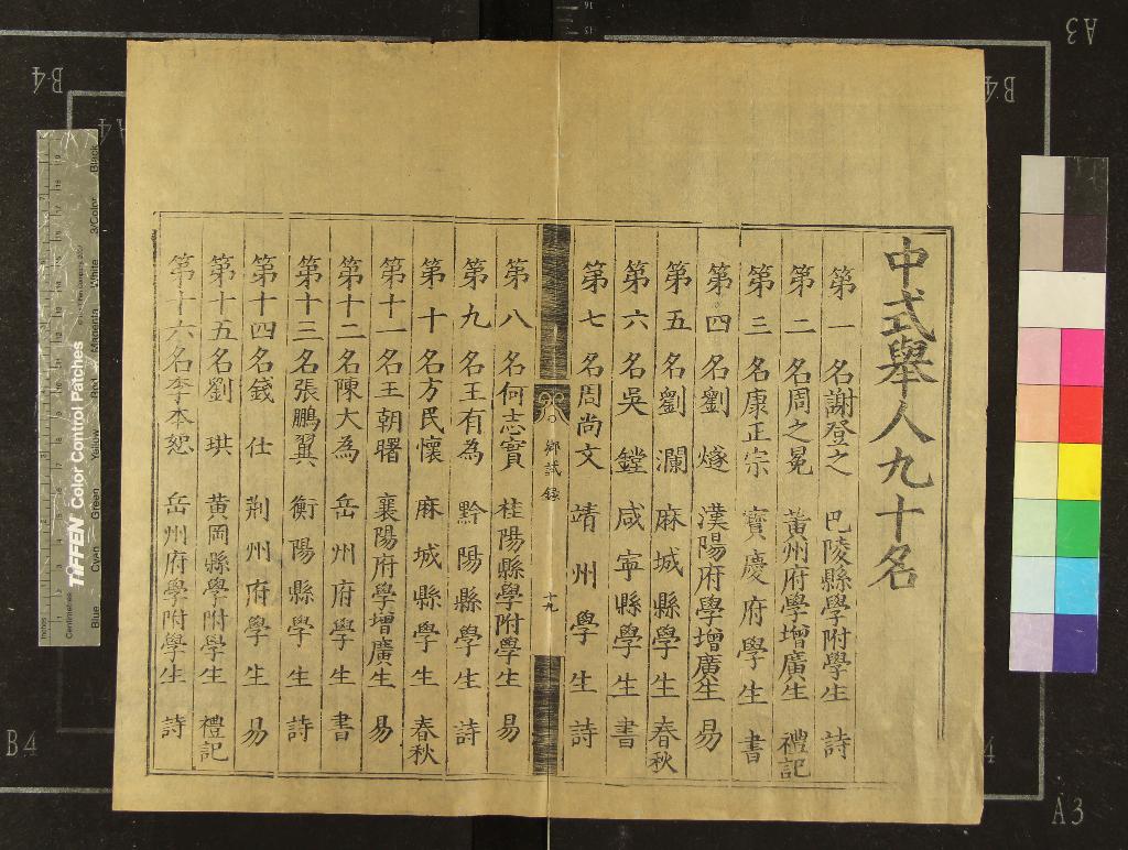 《嘉靖十九年湖廣鄉試錄一卷》作者：(明嘉靖)  刻本  PDF下载-汉笺公版书