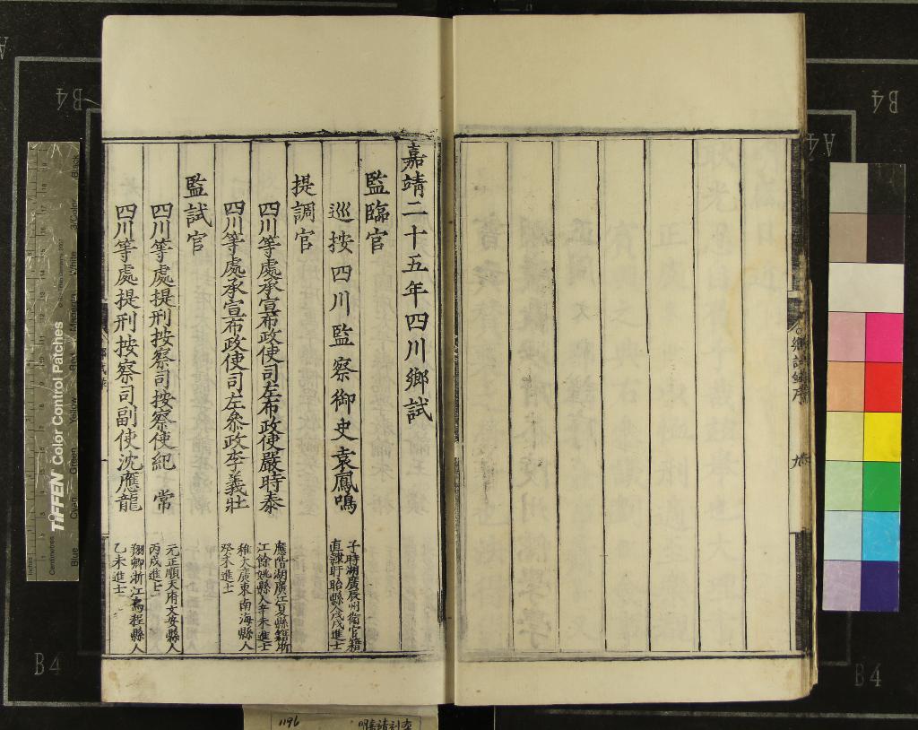 《嘉靖二十五年四川鄉試錄一卷》作者：(明嘉靖)輯  刻本  PDF下载-汉笺公版书