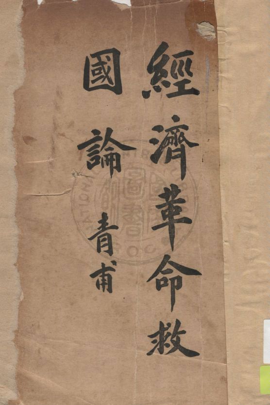 《經濟革命救國論》 作者:徐青甫著 1932年  PDF下载-汉笺公版书